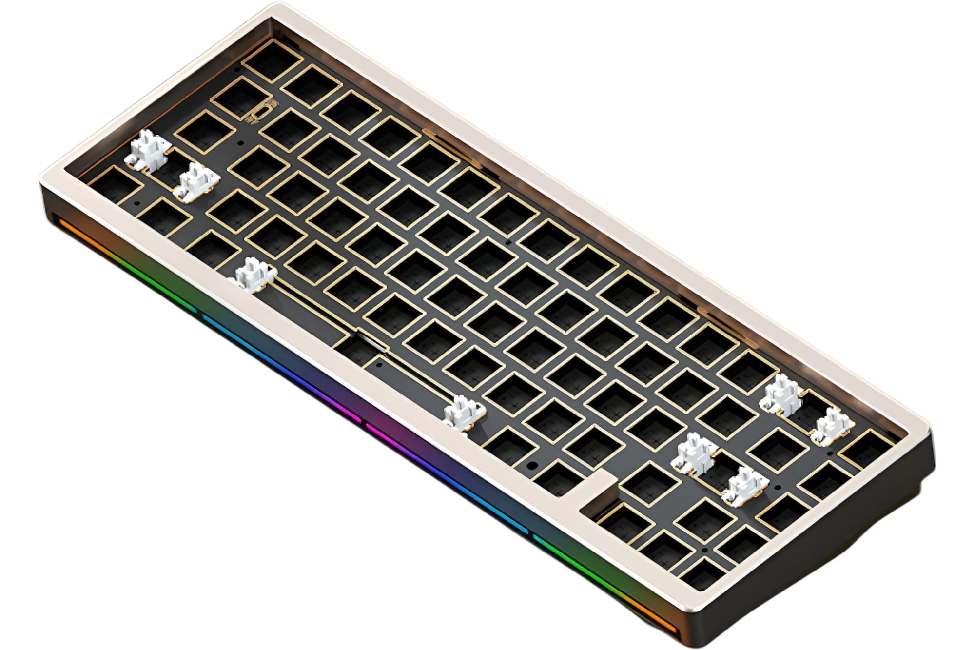 M,sまさ wo wonkey Weikav Nut65 Cu Wireless 65% Barebones - Sandgold Keyboard · Milktooth